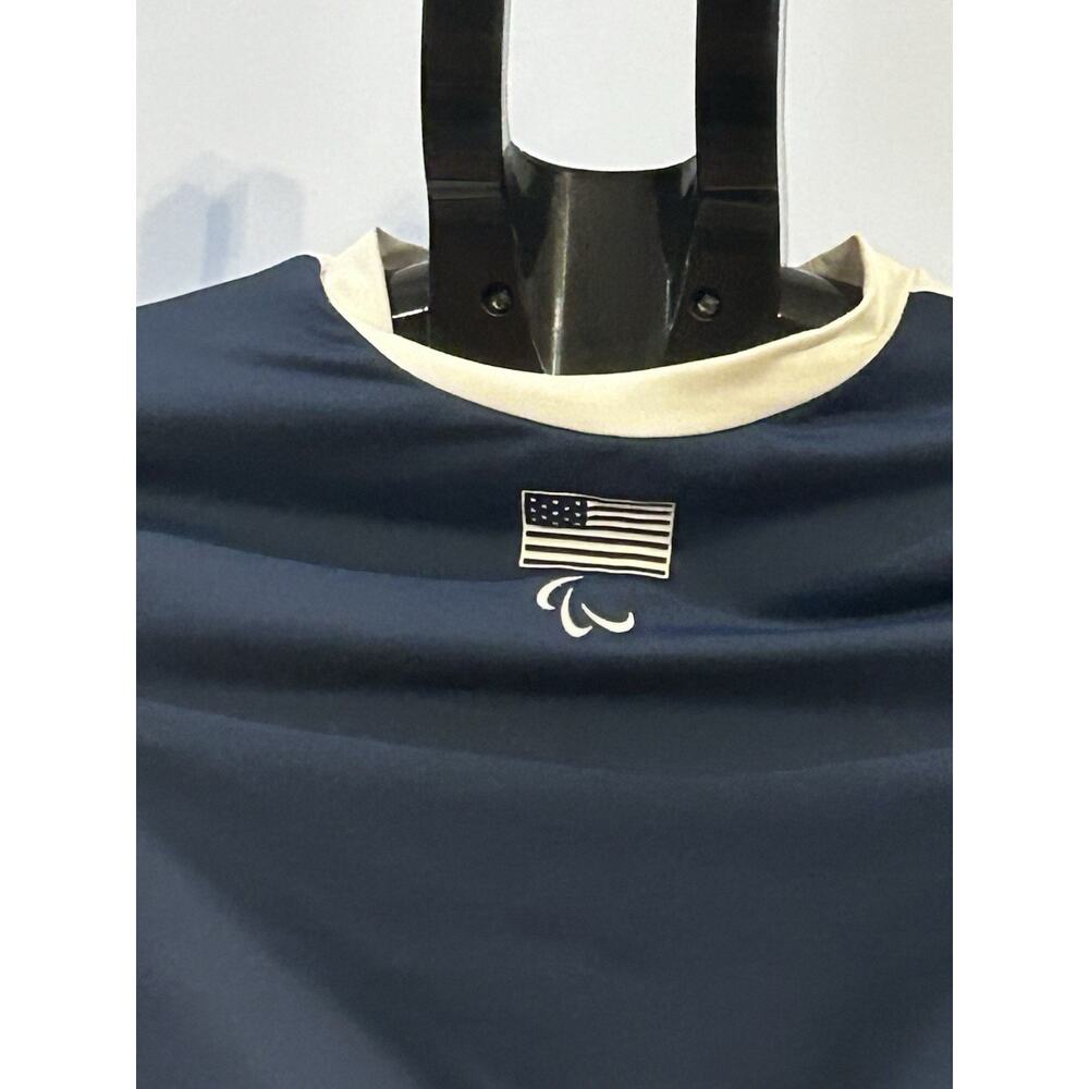 NWT Skims Blue Long Sleeve Team USA Paralympic Cropped T-Shirt Size Small - Picture 3 of 6